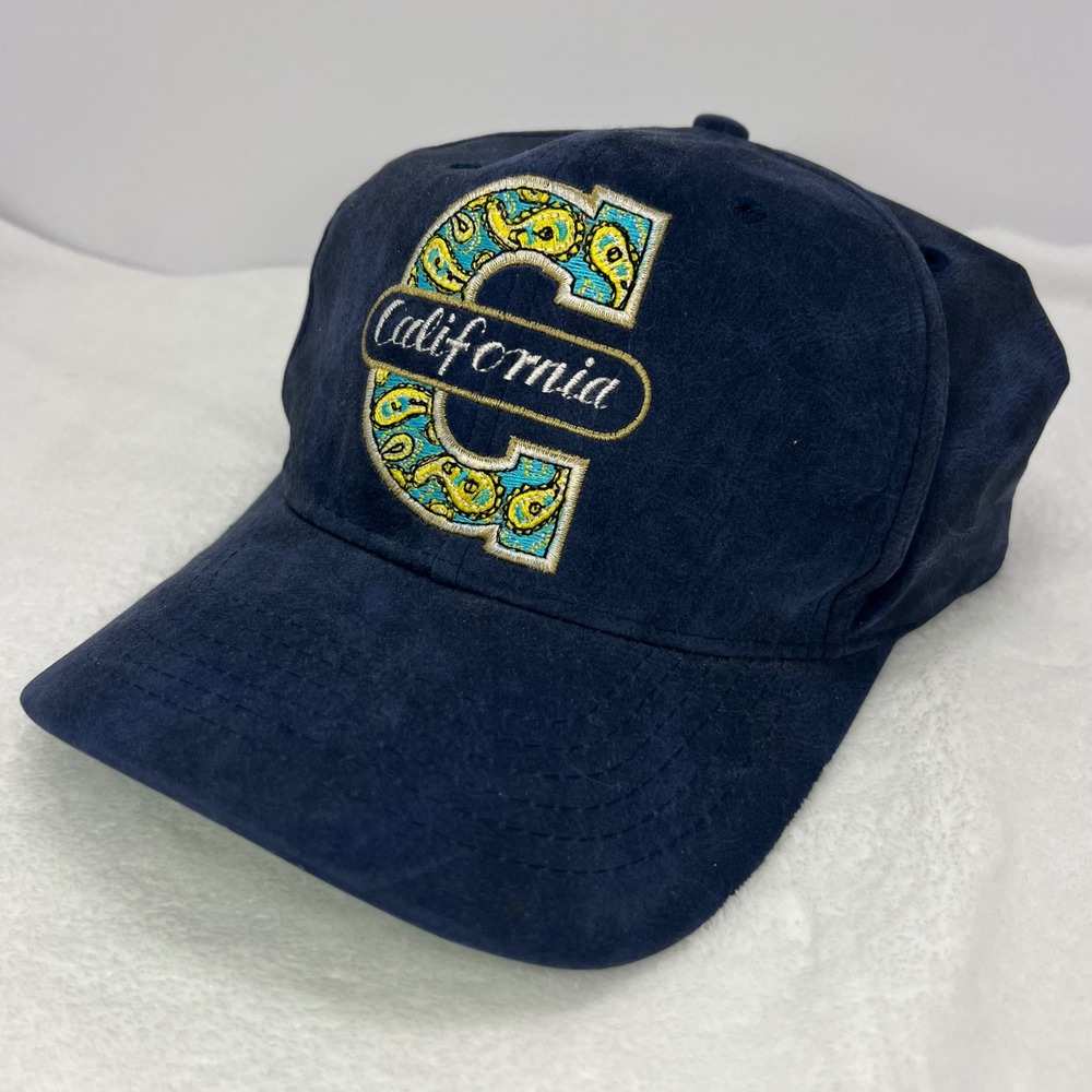 California Embroidered Logo Vintage Y2K Blue Green Baseball Cap Casual Outdoor